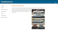 Desktop Screenshot of chevyresource.org