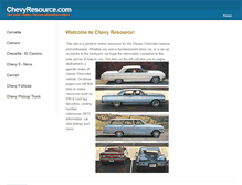 Tablet Screenshot of chevyresource.org